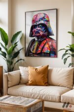 Pop Art Zırhlı Karakter Duvar Tablosu, Modern Ev Dekorasyonu - Görsel 3
