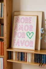 More Amor Por Favor Tipografi Duvar Tablosu, Modern Ev Dekorasyonu - Görsel 5