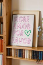 More Amor Por Favor Tipografi Duvar Tablosu, Modern Ev Dekorasyonu - Görsel 2