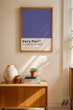 Very Peri Renk Posteri Duvar Tablosu, Modern Ev Dekorasyonu - Görsel 4