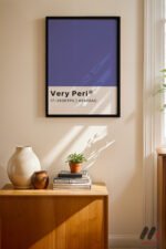 Very Peri Renk Posteri Duvar Tablosu, Modern Ev Dekorasyonu