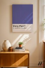 Very Peri Renk Posteri Duvar Tablosu, Modern Ev Dekorasyonu - Görsel 8