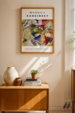 Kandinsky Sergi Posteri Duvar Tablosu, Modern Ev Dekorasyonu - Görsel 4
