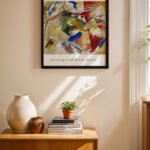 Kandinsky Sergi Posteri Duvar Tablosu, Modern Ev Dekorasyonu