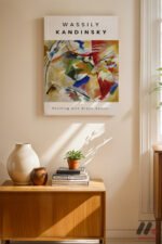 Kandinsky Sergi Posteri Duvar Tablosu, Modern Ev Dekorasyonu - Görsel 8