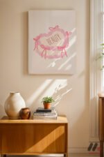Beauty Kurdele Posteri Duvar Tablosu, Modern Ev Dekorasyonu - Görsel 8