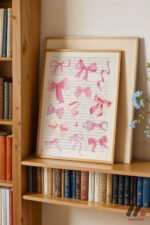 Pembe Kurdele Kolajı Duvar Tablosu, Modern Ev Dekorasyonu - Görsel 5