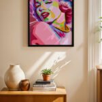 Pop Art Kadın Portresi Duvar Tablosu, Modern Ev Dekorasyonu