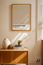Bleached Sand Renk Kartı Duvar Tablosu, Huzurlu Ev Dekorasyonu - Görsel 4