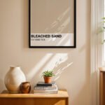 Bleached Sand Renk Kartı Duvar Tablosu, Huzurlu Ev Dekorasyonu