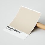 Bleached Sand Renk Kartı Duvar Tablosu, Huzurlu Ev Dekorasyonu