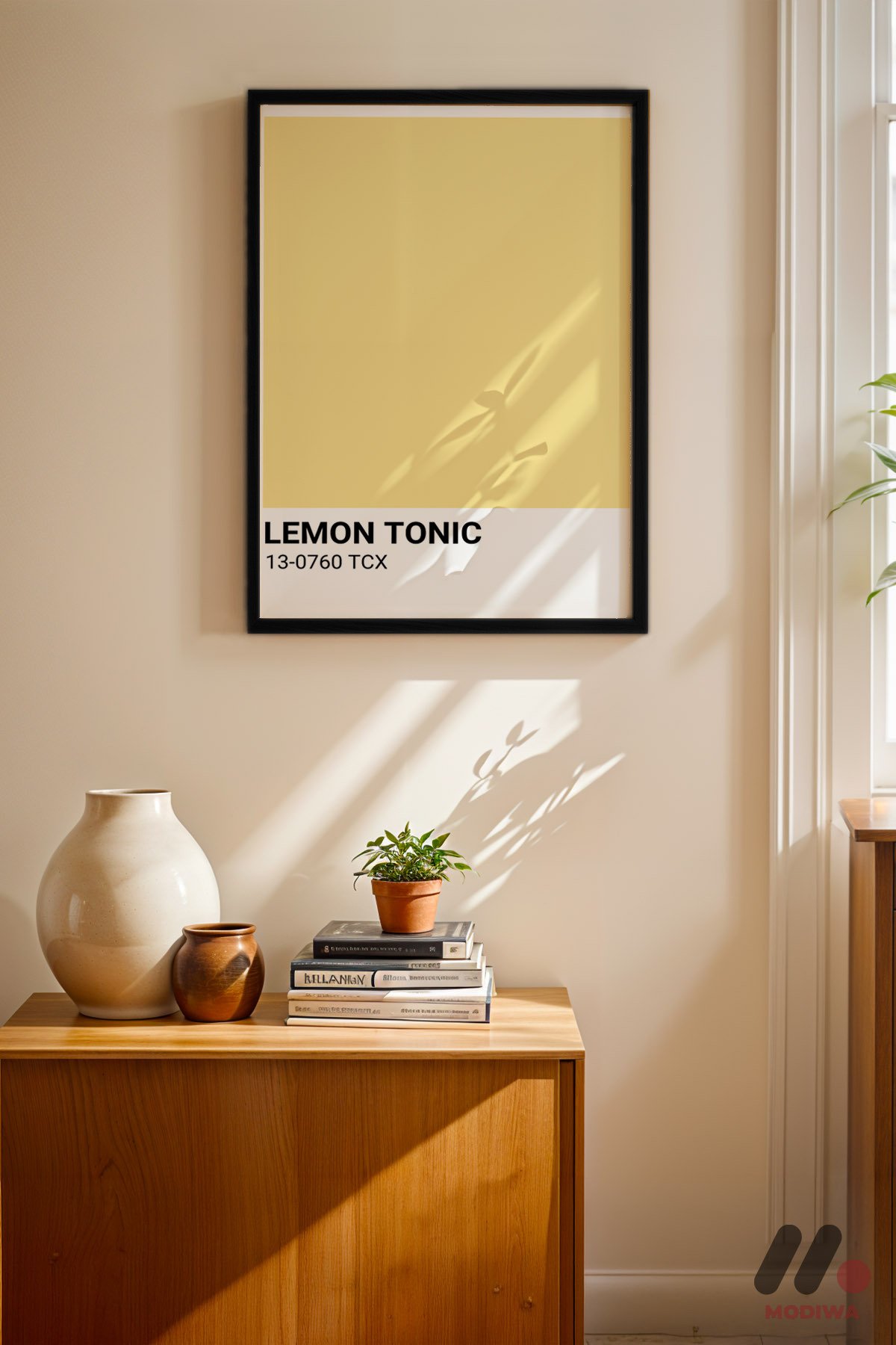mdw-tbl-0368_ab4-3.jpg Lemon Tonic Renk Kartı Duvar Tablosu, Huzurlu Ev Dekorasyonu - Görsel 1