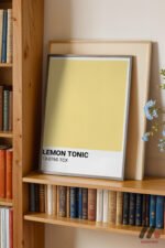 Lemon Tonic Renk Kartı Duvar Tablosu, Huzurlu Ev Dekorasyonu - Görsel 2