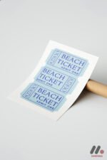 Beach Ticket Retro Poster Duvar Tablosu, Huzurlu Ev Dekorasyonu - Görsel 7