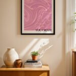 What You Think You Create Pembe Duvar Tablosu, Kişiye Özel Hediye