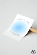 What You Think You Create Mavi Duvar Tablosu, Kişiye Özel Hediye - Görsel 7