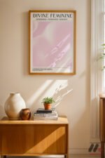 Divine Feminine Pembe Poster Duvar Tablosu, Kişiye Özel Hediye - Görsel 4