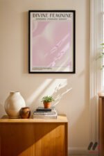 Divine Feminine Pembe Poster Duvar Tablosu, Kişiye Özel Hediye