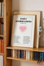 Daily Affirmations Posteri Duvar Tablosu, Kişiye Özel Hediye - Görsel 5