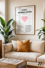 Daily Affirmations Posteri Duvar Tablosu, Kişiye Özel Hediye - Görsel 6