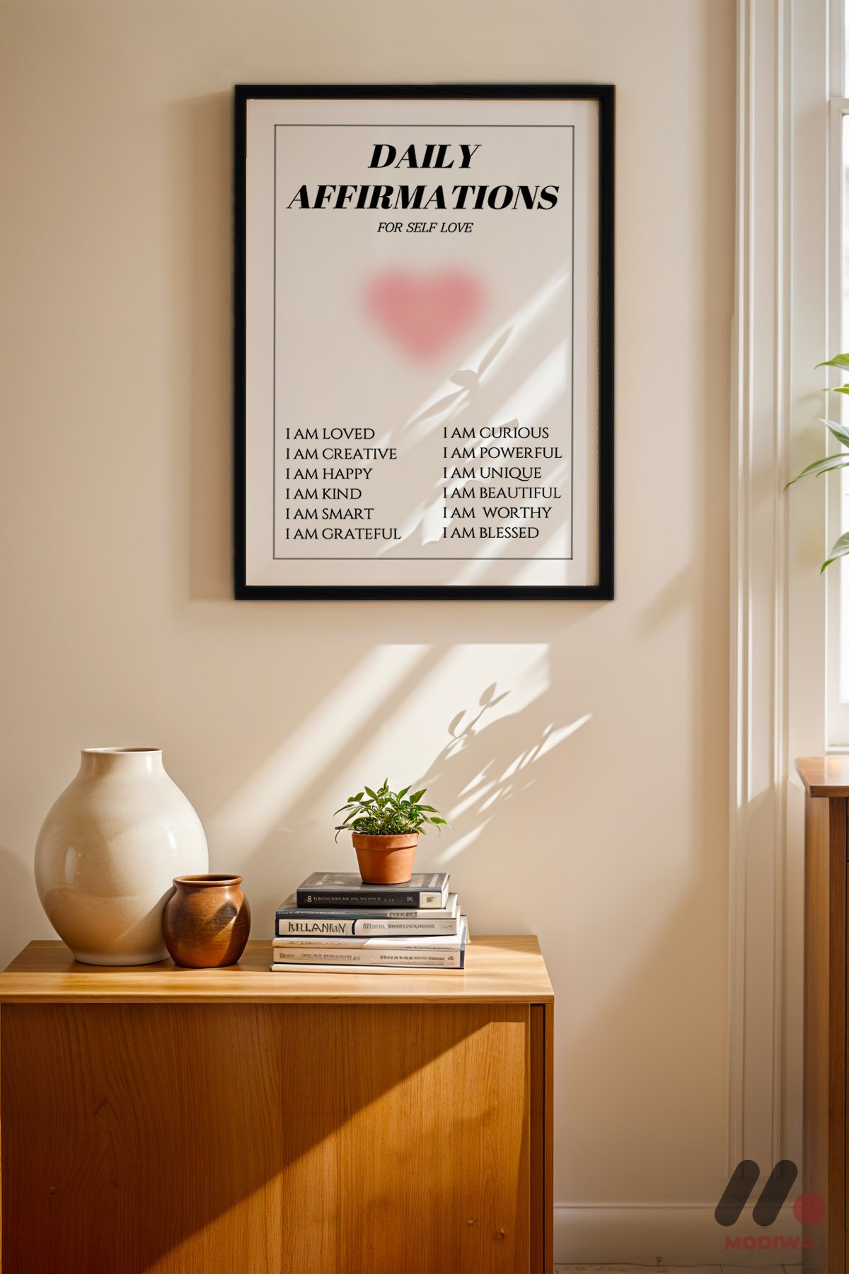 mdw-tbl-0412_ab4-3.jpg Daily Affirmations Posteri Duvar Tablosu, Kişiye Özel Hediye - Görsel 1