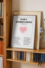 Daily Affirmations Posteri Duvar Tablosu, Kişiye Özel Hediye - Görsel 2