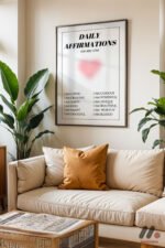 Daily Affirmations Posteri Duvar Tablosu, Kişiye Özel Hediye - Görsel 3