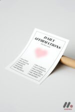 Daily Affirmations Posteri Duvar Tablosu, Kişiye Özel Hediye - Görsel 7