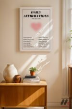 Daily Affirmations Posteri Duvar Tablosu, Kişiye Özel Hediye - Görsel 8