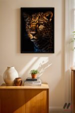 Leopar Portresi Duvar Tablosu, Hayvan Severlere Hediye