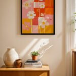Papatya ve Renk Blokları Duvar Tablosu, Hayvan Severlere Hediye