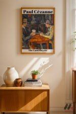 Paul Cezanne Kağıt Oyuncuları Duvar Tablosu, Sanatsever Hediyesi - Görsel 4