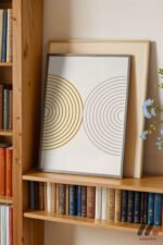 Altın Daireler Minimal Duvar Tablosu, Modern Ev Dekorasyonu - Görsel 2