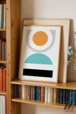Minimal Geometrik Kompozisyon Duvar Tablosu, Modern Ev Dekorasyonu - Görsel 5