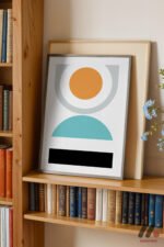 Minimal Geometrik Kompozisyon Duvar Tablosu, Modern Ev Dekorasyonu - Görsel 2