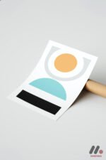 Minimal Geometrik Kompozisyon Duvar Tablosu, Modern Ev Dekorasyonu - Görsel 7
