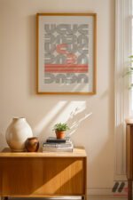 Bauhaus Tipografi Geometrik Poster Duvar Tablosu, Modern Ev Dekorasyonu - Görsel 4