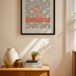 Bauhaus Tipografi Geometrik Poster Duvar Tablosu, Modern Ev Dekorasyonu