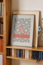 Bauhaus Tipografi Geometrik Poster Duvar Tablosu, Modern Ev Dekorasyonu - Görsel 2