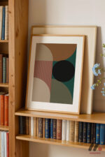 Bauhaus Geometrik Kompozisyon Duvar Tablosu, Modern Ev Dekorasyonu - Görsel 5