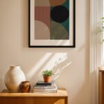 Bauhaus Geometrik Kompozisyon Duvar Tablosu, Modern Ev Dekorasyonu