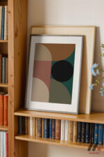 Bauhaus Geometrik Kompozisyon Duvar Tablosu, Modern Ev Dekorasyonu - Görsel 2