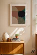 Bauhaus Geometrik Kompozisyon Duvar Tablosu, Modern Ev Dekorasyonu - Görsel 8