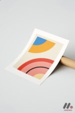 Bauhaus Yay Formları Kompozisyon Duvar Tablosu, Modern Ev Dekorasyonu - Görsel 7