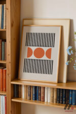 Bauhaus Çizgi ve Daire Deseni Duvar Tablosu, Modern Ev Dekorasyonu - Görsel 5
