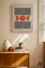 Bauhaus Çizgi ve Daire Deseni Duvar Tablosu, Modern Ev Dekorasyonu - Görsel 8