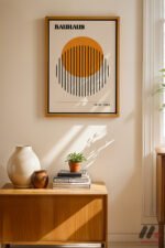 Bauhaus 1919-1923 Sergi Afişi Duvar Tablosu, Modern Ev Dekorasyonu - Görsel 4