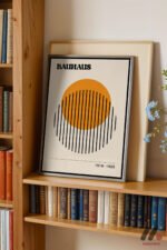 Bauhaus 1919-1923 Sergi Afişi Duvar Tablosu, Modern Ev Dekorasyonu - Görsel 2