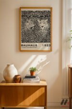 Bauhaus 1923 Leopar Desen Afişi Duvar Tablosu, Modern Ev Dekorasyonu - Görsel 4