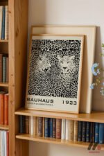 Bauhaus 1923 Leopar Desen Afişi Duvar Tablosu, Modern Ev Dekorasyonu - Görsel 5